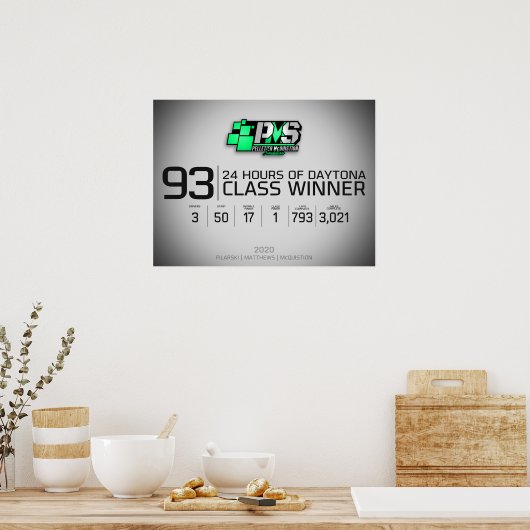 PMS 2020 Daytona 24hr Winners Poster (Keuken)
