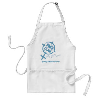 PMS Apron - Blue Logo Standaard Schort