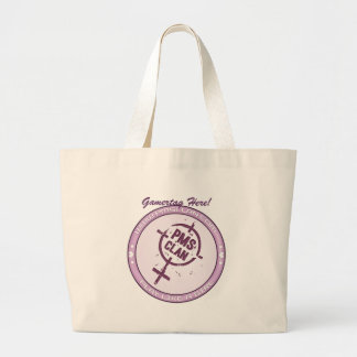 PMS-handtas - Paarse Logo 2 Grote Tote Bag