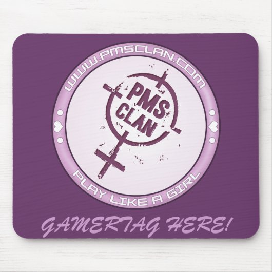 PMS Mousepad - Paarse Logo 2 Muismat (Voorkant)
