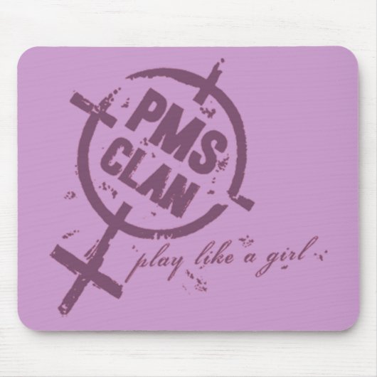 PMS Mousepad - Paarse Logo Muismat (Voorkant)