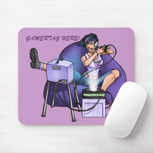 PMS Mousepad - Pandora's Box Paars Muismat (Met muis)