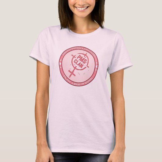 PMS T-Shirt - Roze Logo 2 (Voorkant)