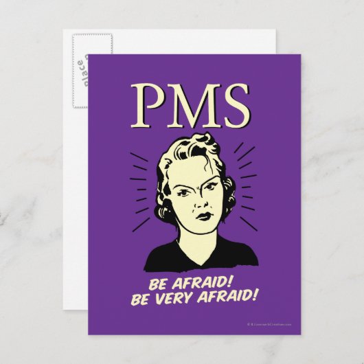 PMS: Wees bang Briefkaart (Voorkant / Achterkant)