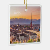 PMT001 TURIN bij zonsondergang, Piemonte, Italië, Keramisch Ornament (Rechts)