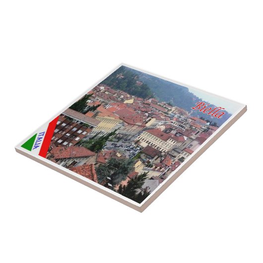 PMT002 BIELLA, Piemonte, Italië Tegeltje (Zijkant)