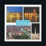 PMT003 VERONA - Mozaïek - Piemonte - Italië - Frid Magneet<br><div class="desc">Hier vind je het souvenir van je vakantie. Deze categorie bevat kogelvrije magneten van veel plaatsen in Italië. Verbaasd vrienden en familieleden met de unieke souvenirs van je geweldige reis! Probeer ons!</div>