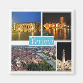 PMT003 VERONA - Mozaïek - Piemonte - Italië - Frid Magneet (Voorkant)