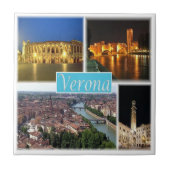 PMT003 VERONA, Mozaïek, Piemonte, Italië, Tegeltje (Voorkant)