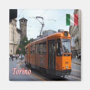 PMT006 TURIN - Tram - Piemonte - Italië - Fridge Magneet