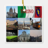 PMT012 TURIN, Mosaic, Piemonte, Italië; Keramisch Ornament (Voorkant)