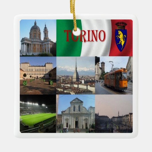 PMT012 TURIN, Mosaic, Piemonte, Italië; Keramisch Ornament (Voorkant)