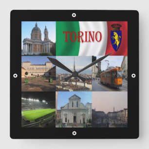 PMT012 TURIN, Mosaic, Piemonte, Italië; Vierkante Klok