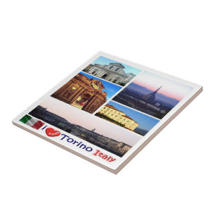 PMT016 TURIJN I Love, mozaïek, Italië, Tegeltje