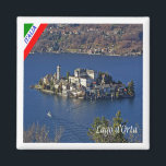 PMT022 LAKE ORTA, Piemonte, Italië, Fridge Magneet<br><div class="desc">Hier vind je het souvenir van je vakantie. Deze categorie bevat kogelvrije magneten van veel plaatsen in Italië. Verbaasd vrienden en familieleden met de unieke souvenirs van je geweldige reis! Probeer ons!</div>