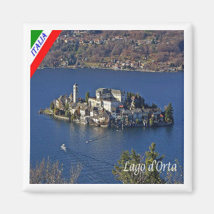 PMT022 LAKE ORTA, Piemonte, Italië, Fridge Magneet