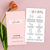 PMU Artist Tattoo After Care Instructions Roze Visitekaartje