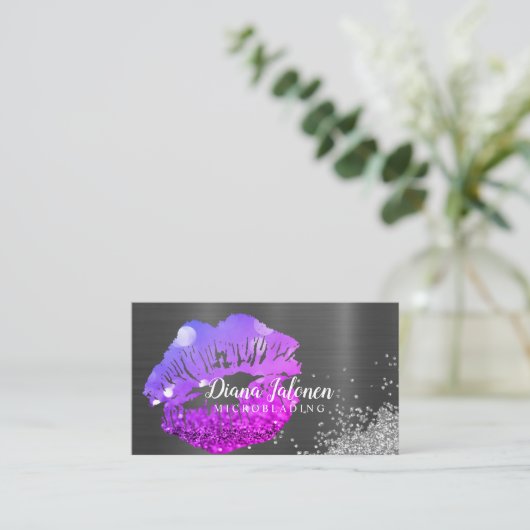 PMU MICROBLADING artiest Sparking Roos Business Ca Visitekaartje (Staand voorkant)