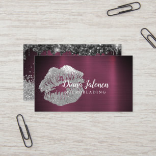 PMU Microblading Artiest Sparkling Zilver Goud Visitekaartje