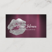 PMU Microblading Artiest Sparkling Zilver Goud Visitekaartje (Voorkant)