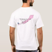 PMYC Roze vierkante balk en rooster met burgee voo T-shirt (Achterkant)