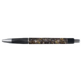 PN 3 Zwart Gouden Sparkle Pen (Voorkant)