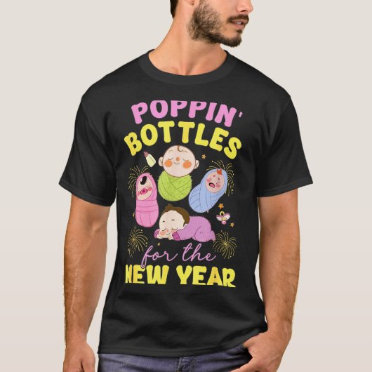 Pn' Bottles For The New Year 2026 Labor &amp; Deli T-shirt (Voorkant)
