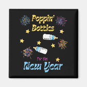 Pn Bottles For The New Year Funny Magneet (Voorkant)
