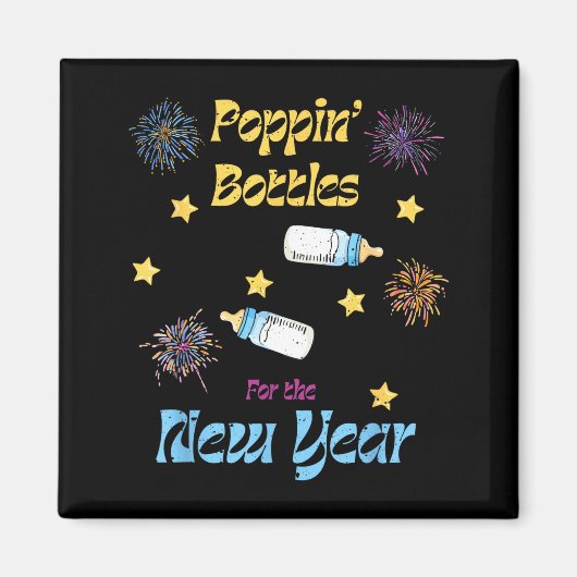 Pn Bottles For The New Year Funny  Magneet (Voorkant)