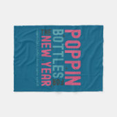 Pn Bottles For The New Year, Midwife New Year's Ev Fleece Deken (Voorkant (Horizontaal))