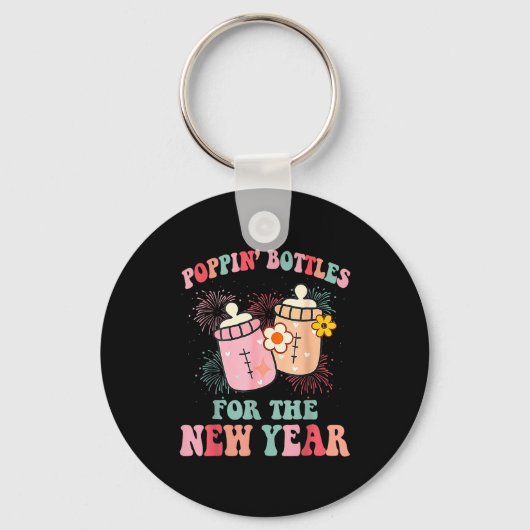 Pn’ Bottles For The New Year Nicu Nurse Sleutelhanger (Voorkant)