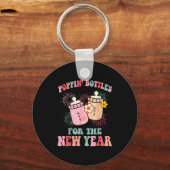 Pn’ Bottles For The New Year Nicu Nurse Sleutelhanger (Voorkant)