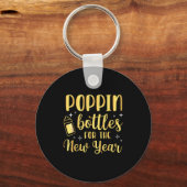 Pn Bottles For The New Year Pregnancy Announcement Sleutelhanger (Voorkant)