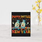 Pn' Flessen Voor Het Nieuwe Jaar Grappige Verpleeg Kaart (Gele Bloem)