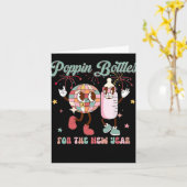 Pn-flessen voor het nieuwe jaar, moeder babyspeen  kaart (Gele Bloem)