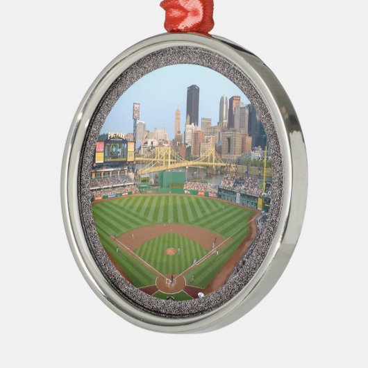 PNC Park-Pittsburgh-kerstboomversiering-Premium Metalen Ornament (Links)