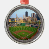 PNC Park-Pittsburgh-kerstboomversiering-Premium Metalen Ornament (Voorkant)