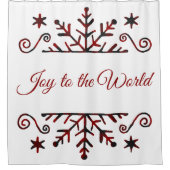 Pneembaar snowflake douchegordijn (Voorkant)