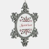Pneembaar snowflake tin sneeuwvlok ornament (Links)