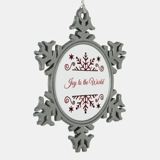 Pneembaar snowflake tin sneeuwvlok ornament (Links)