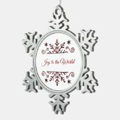 Pneembaar snowflake tin sneeuwvlok ornament (Rechts)