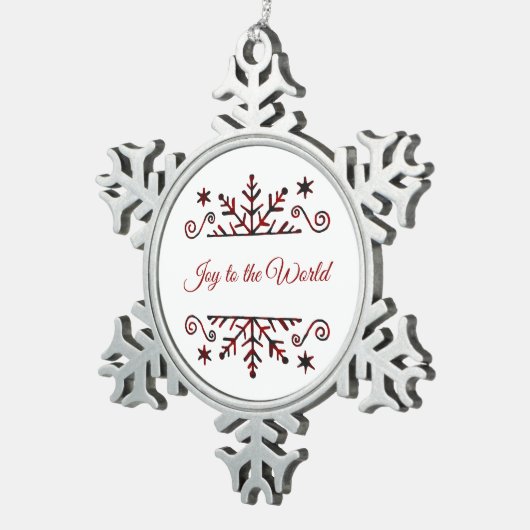 Pneembaar snowflake tin sneeuwvlok ornament (Rechts)