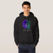 PNES Bewustheid We weten niet hoe sterk Paarse Tea Hoodie (Voorkant volledig)