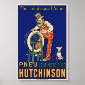 Pneu Hutchinson Vintage Poster jaren 1910 (Voorkant)
