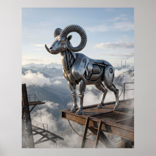 Pneumatische Ram Top Poster