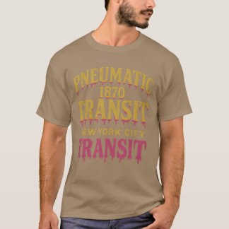 Pneumatische Transit 1870 – New York City T-shirt