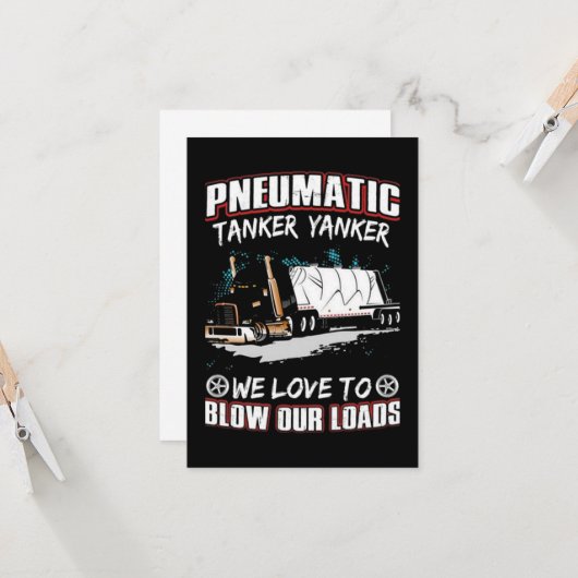 PNEUMATISCHE vrachtwagenchauffeur Kaart (Voorkant / Achterkant in situ)