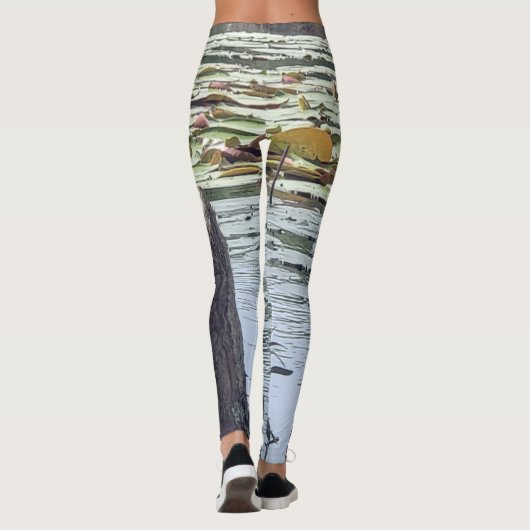 Pneumatophores vijver camouflage look leggings (Achterkant)