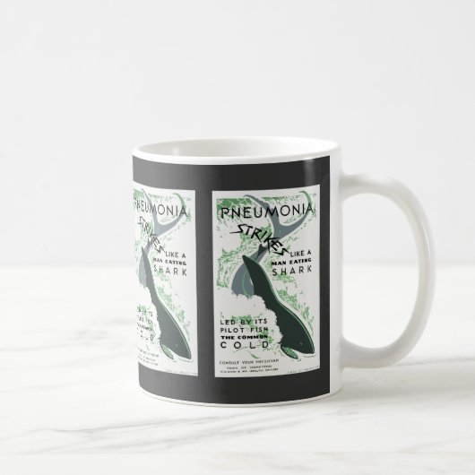 Pneumonie stakingen koffiemok (Rechts)