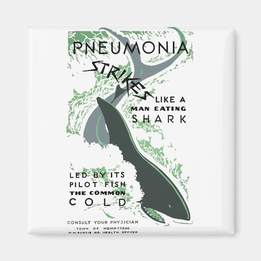 Pneumonie stakingen magneet (Voorkant)